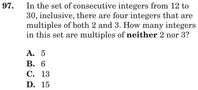 Question 97 as printed on page 88 of the DOE handbook.