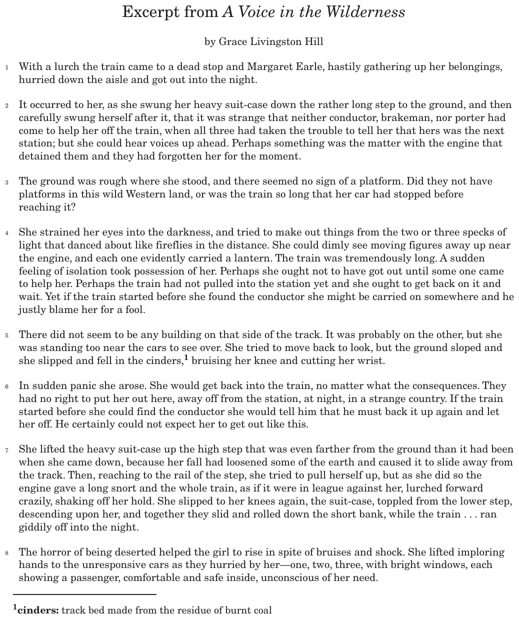 The passage “Excerpt from A Voice in the Wilderness” as printed on page 128 of the DOE handbook.