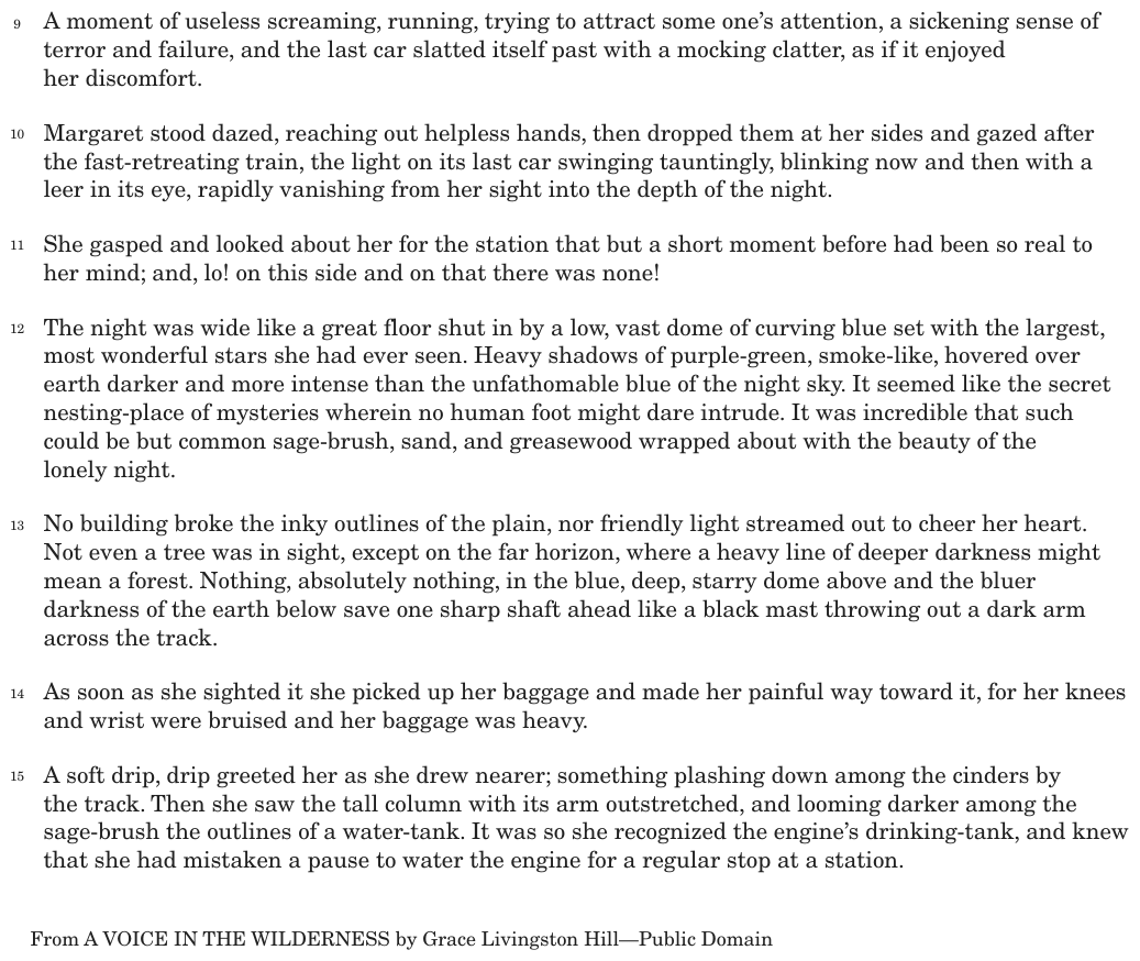 The passage “Excerpt from A Voice in the Wilderness” as printed on page 129 of the DOE handbook.