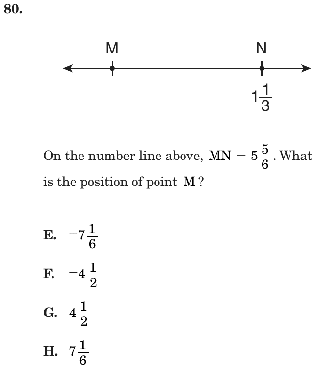Question 80 as printed on page 157 of the DOE handbook.