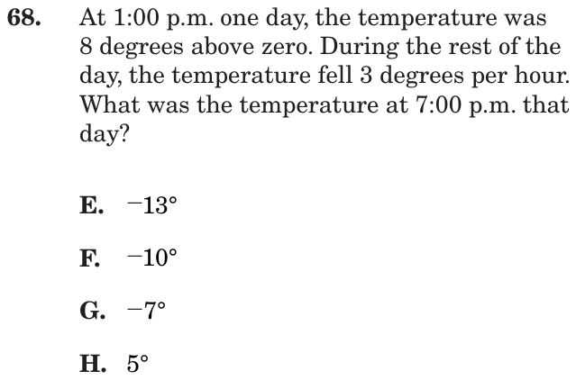 Question 68 as printed on page 155 of the DOE handbook.
