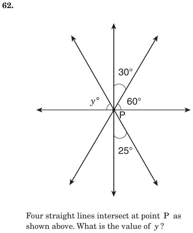 Question 62 as printed on page 153 of the DOE handbook.