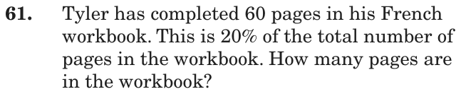 Question 61 as printed on page 153 of the DOE handbook.