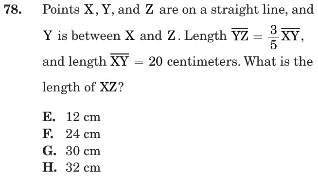 Question 78 as printed on page 157 of the DOE handbook.