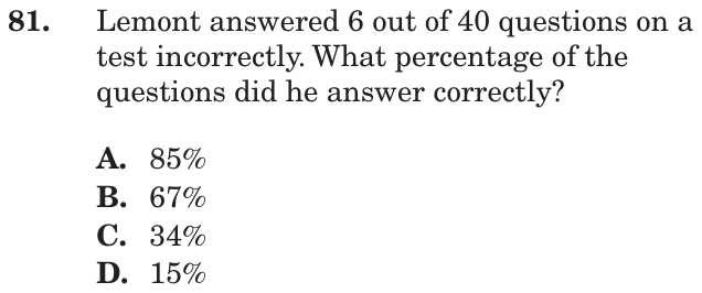 Question 81 as printed on page 101 of the DOE handbook.