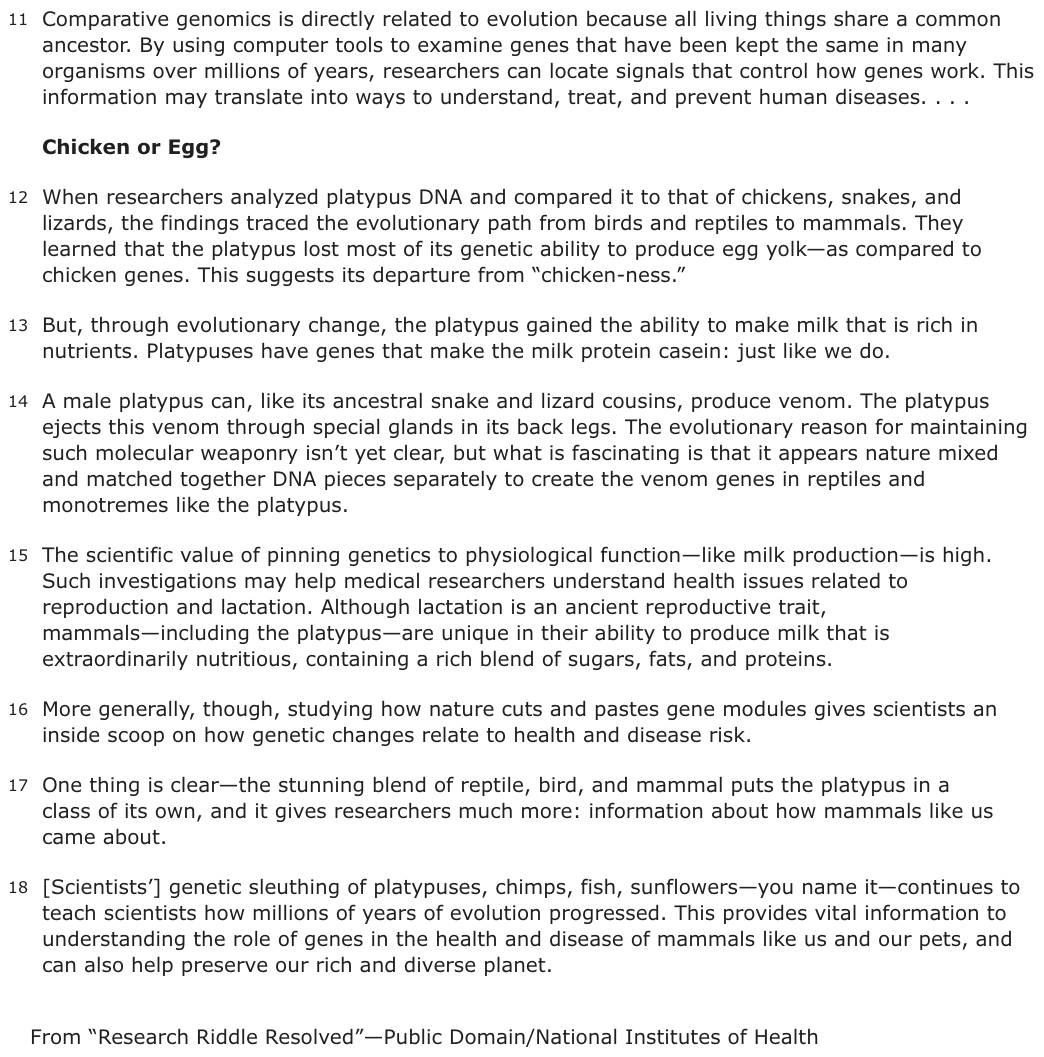 The passage “Excerpt from “Research Riddle Resolved”” as printed on page 67 of the DOE handbook.
