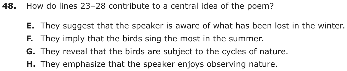 Question 48 as printed on page 70 of the DOE handbook.