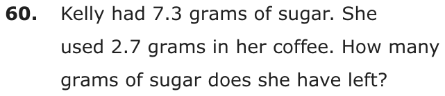 Question 60 as printed on page 197 of the DOE handbook.
