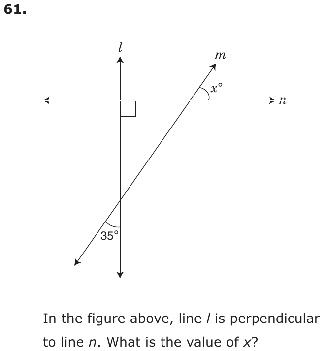 Question 61 as printed on page 76 of the DOE handbook.