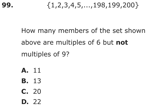 Question 99 as printed on page 86 of the DOE handbook.