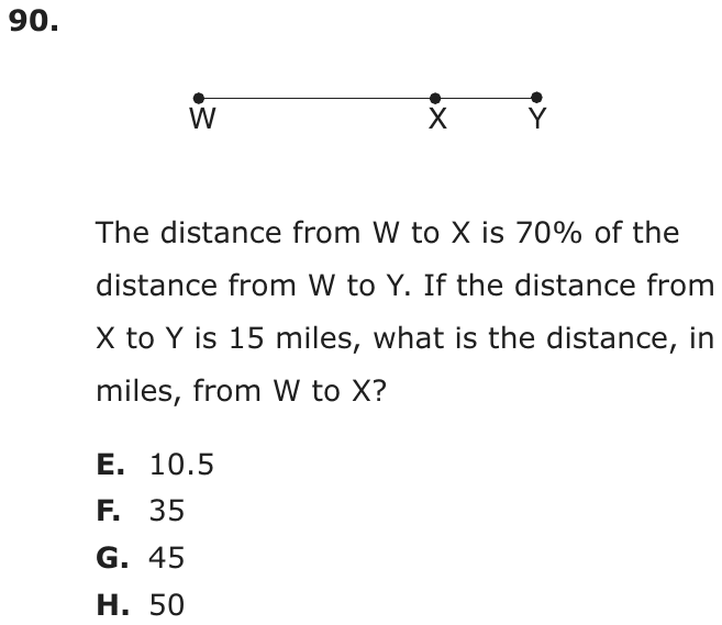 Question 90 as printed on page 201 of the DOE handbook.