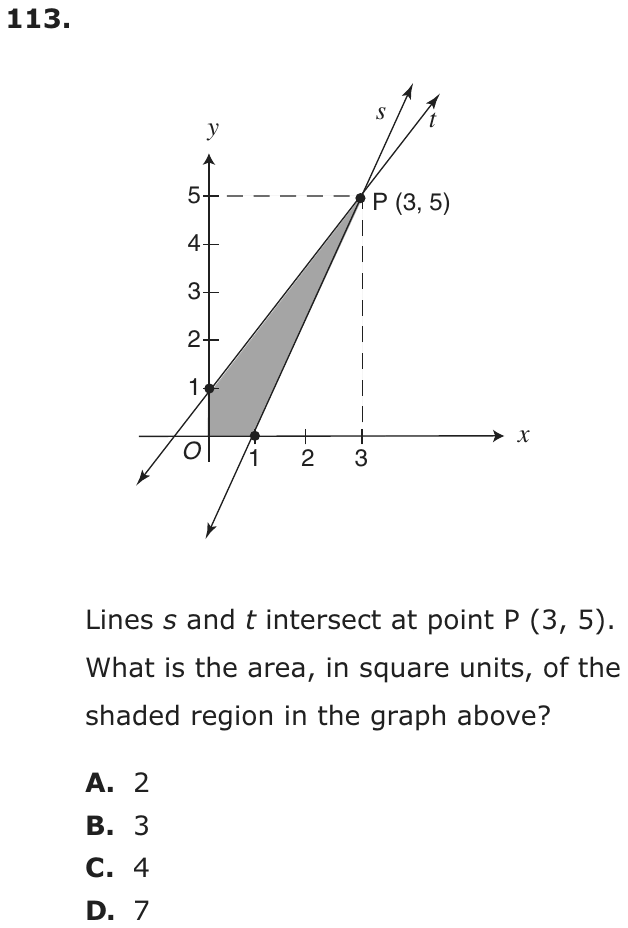 Question 113 as printed on page 208 of the DOE handbook.