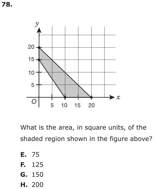 Question 78 as printed on page 81 of the DOE handbook.