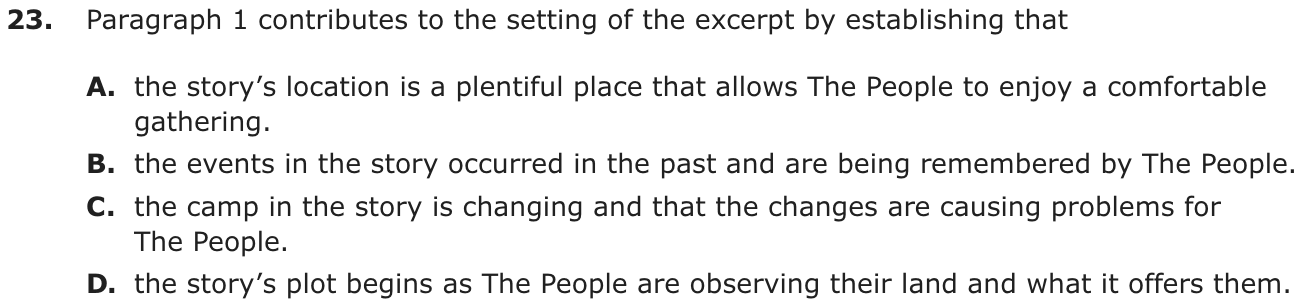 Question 23 as printed on page 179 of the DOE handbook.