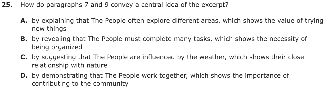 Question 25 as printed on page 179 of the DOE handbook.
