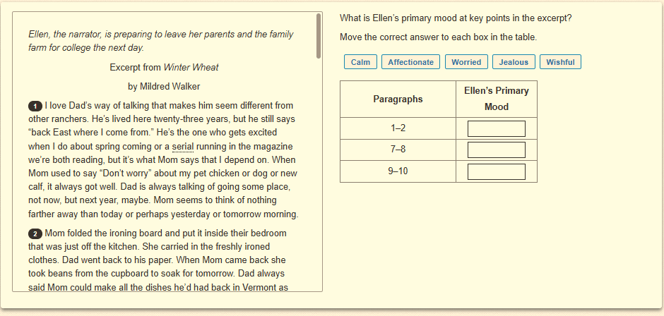 Question 24 as shown on the screen of the DOE’s digital test.