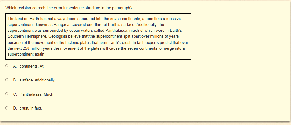 Question 55 as shown on the screen of the DOE’s digital test.