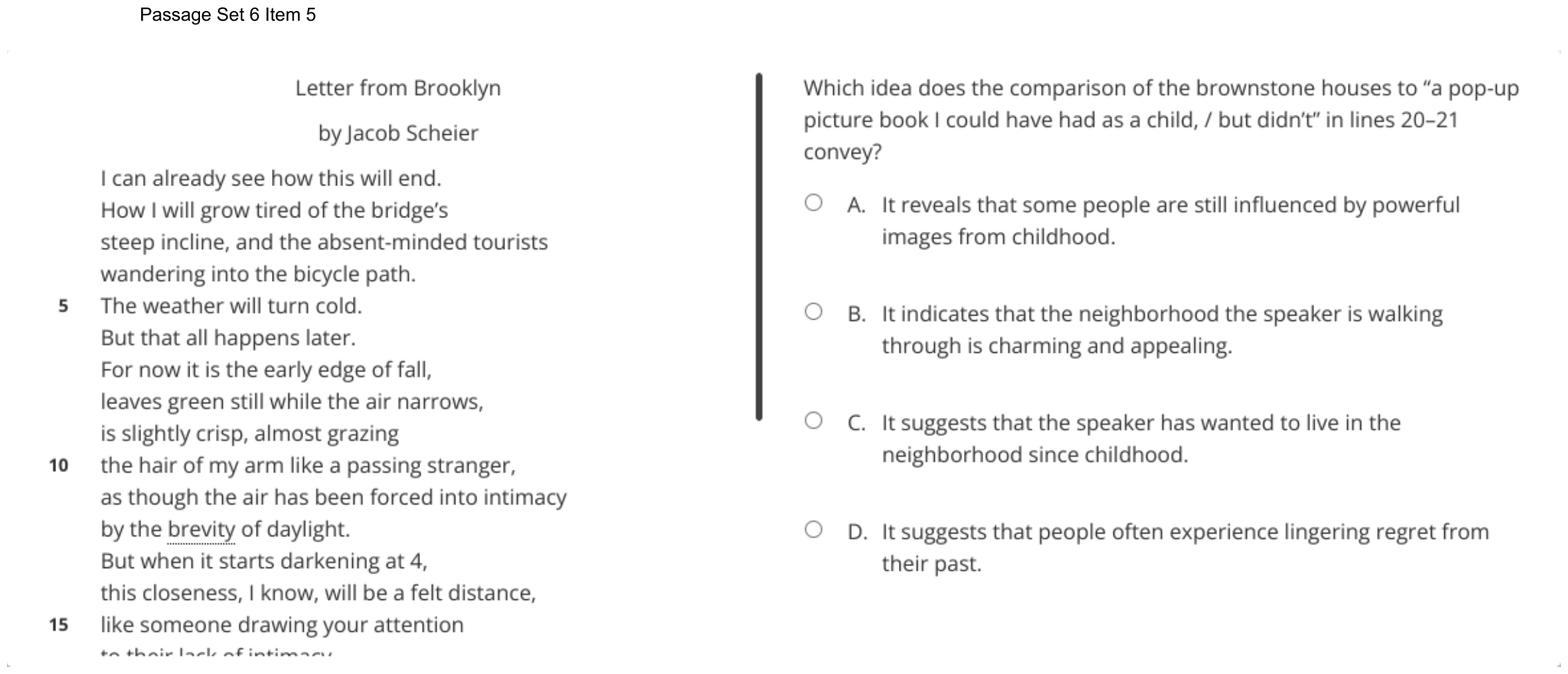 Question 40 as shown on the DOE’s digital test, page 55 of its printable version.