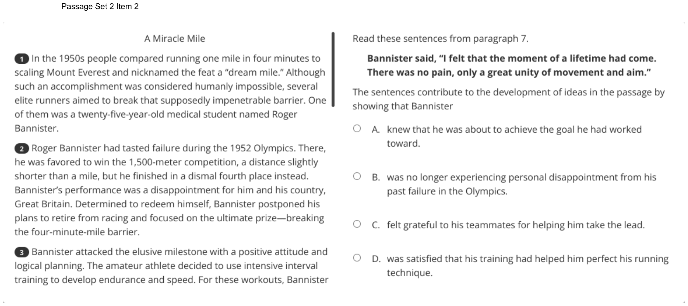 Question 9 as shown on the DOE’s digital test, page 15 of its printable version.