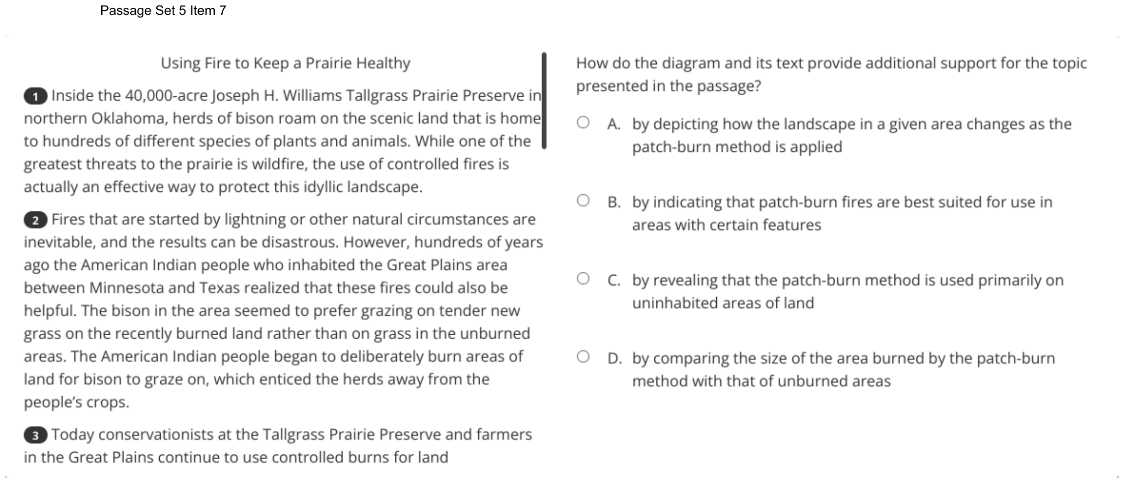 Question 35 as shown on the DOE’s digital test, page 48 of its printable version.