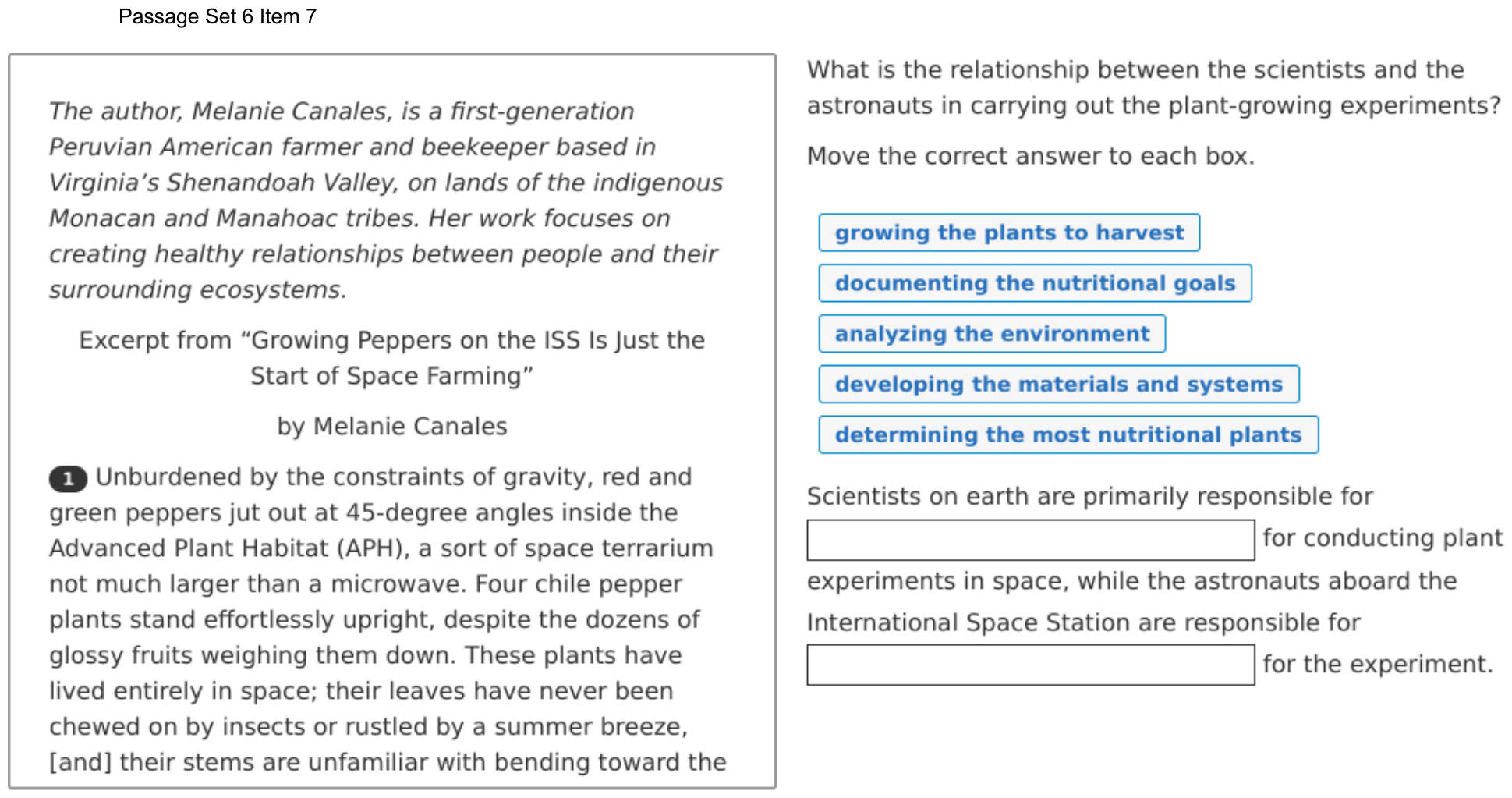 Question 40 as shown on the DOE’s digital test, page 58 of its printable version.