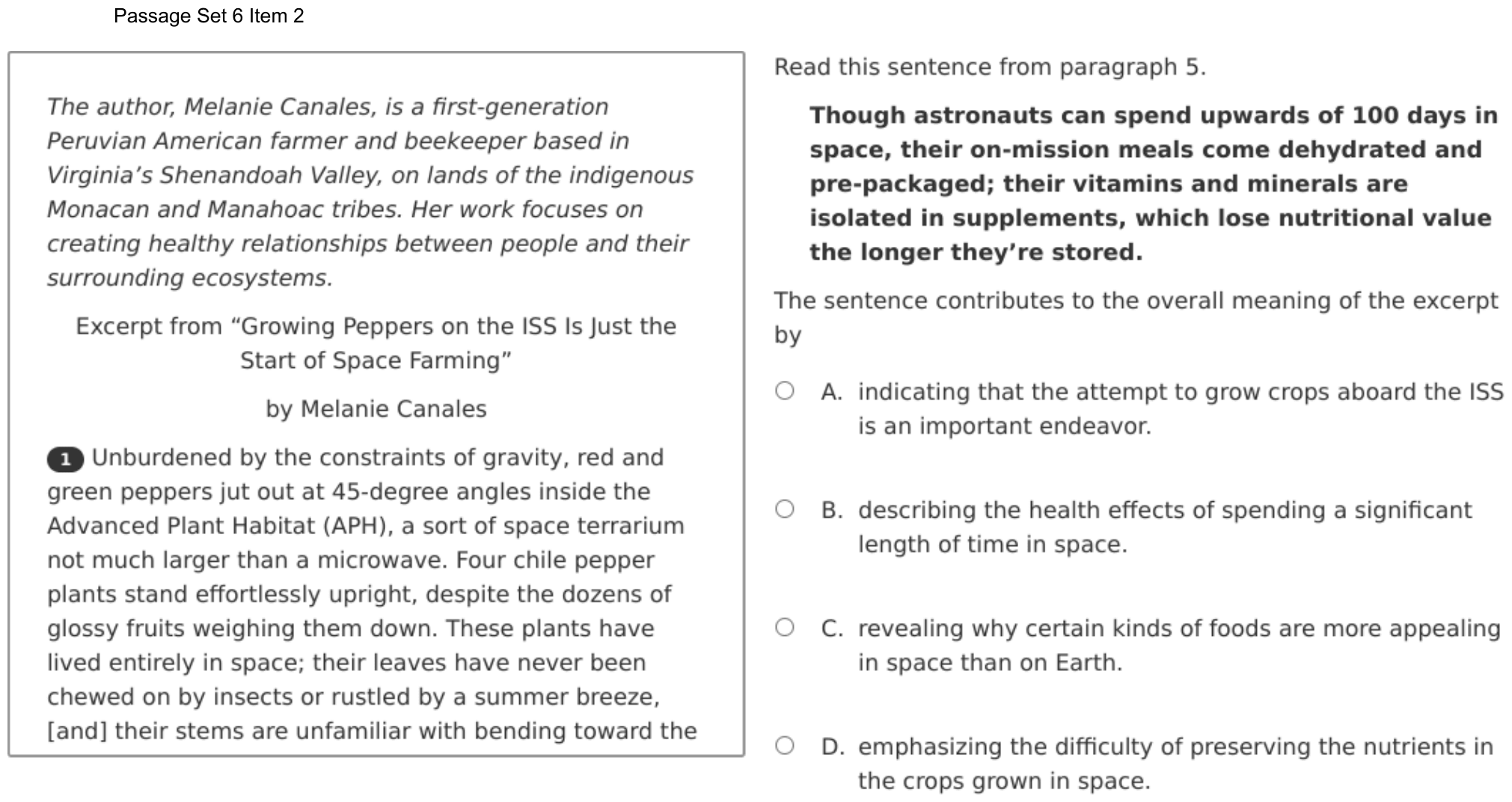 Question 35 as shown on the DOE’s digital test, page 53 of its printable version.