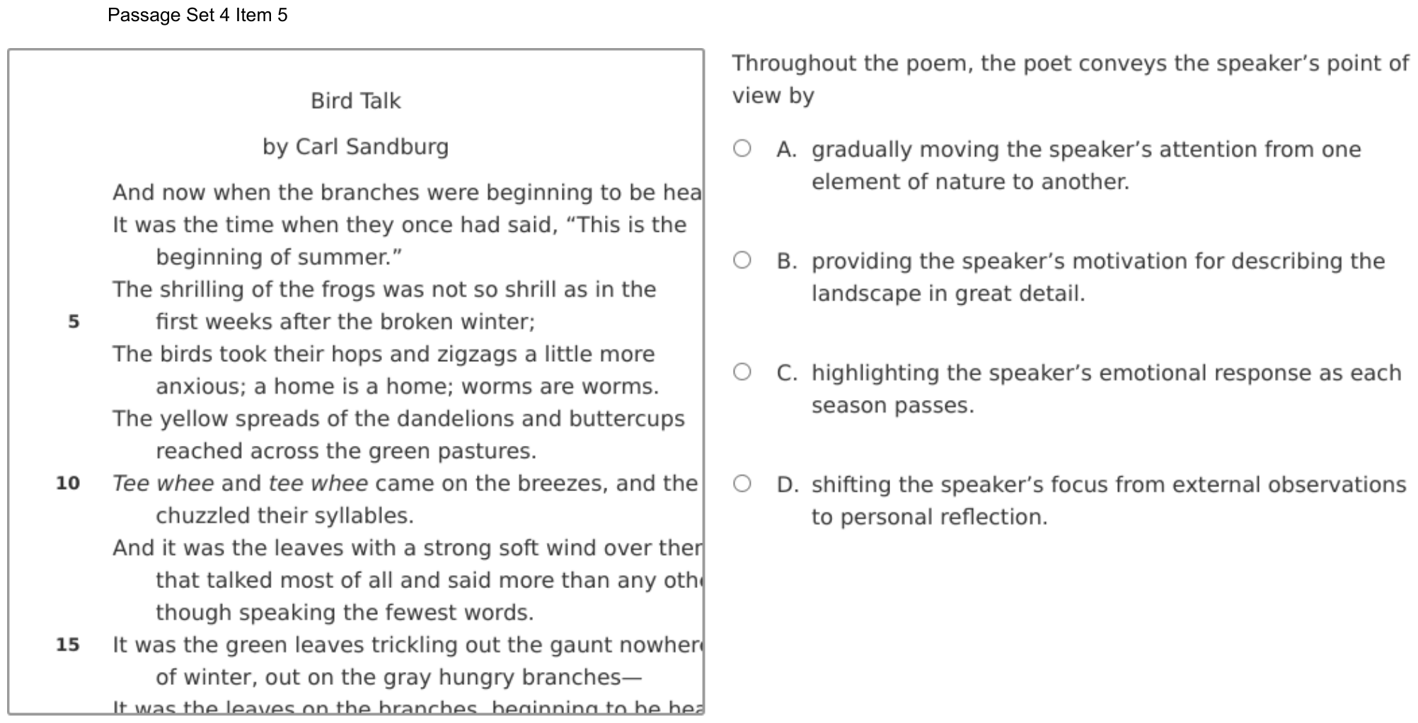 Question 24 as shown on the DOE’s digital test, page 37 of its printable version.