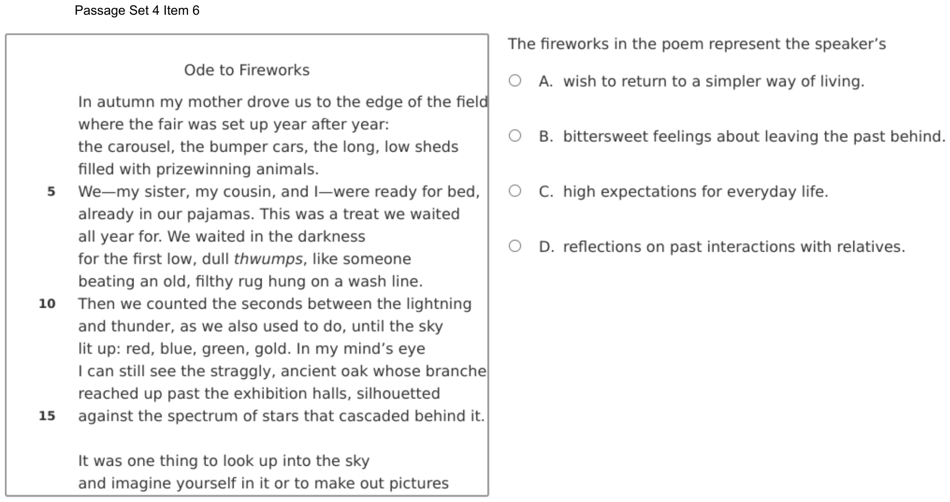 Question 26 as shown on the DOE’s digital test, page 38 of its printable version.