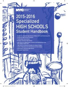 Cover of the Specialized High Schools Student Handbook 2015–2016