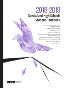 Cover of the Specialized High Schools Student Handbook 2018–2019
